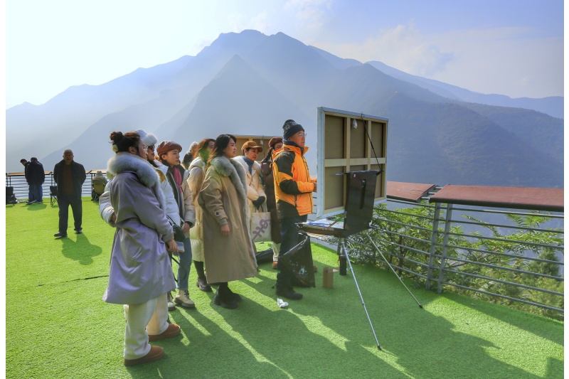 2024長江流域美術名家走進奉節。重慶市美協供圖