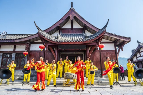 接龍吹打。接龍鎮供圖