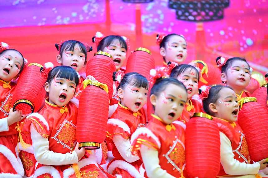 “國潮迎新年”的主題活動。郭旭攝