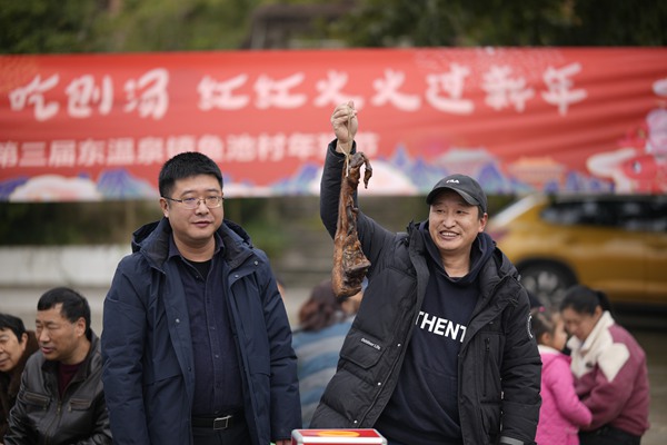 年豬節抽獎環節。曹若琳攝