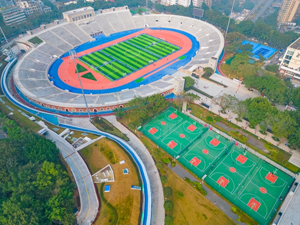 大田灣體育場。重慶大田灣全民健身中心 供圖