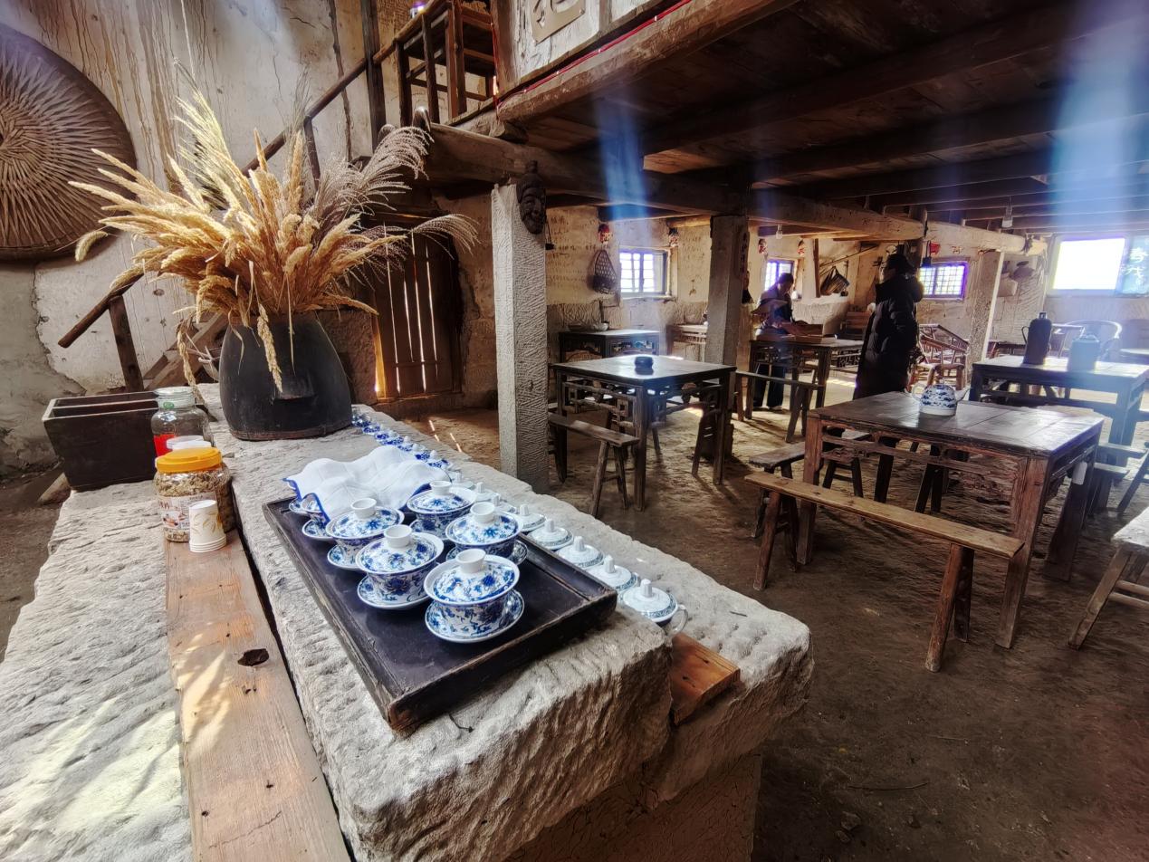 中壩石頭茶館。姚於攝