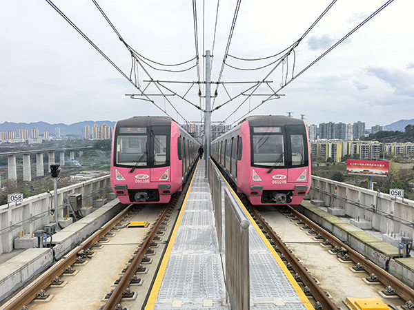 軌道6號線東延工程荷載試驗完工。重慶市建科院供圖