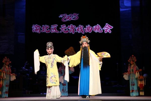 2025渝北區元宵戲曲晚會現場。渝北區文化旅游委供圖