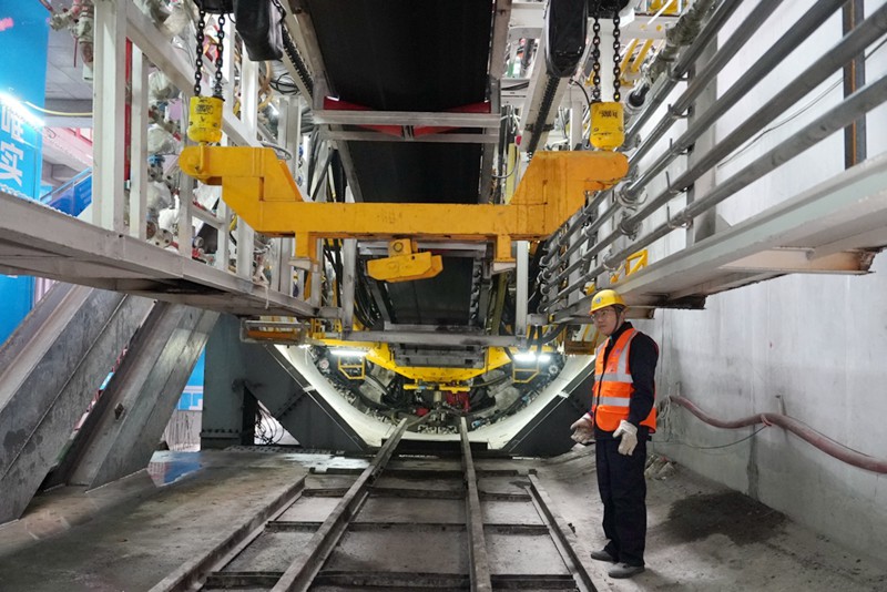 施工現場。重慶軌道集團供圖