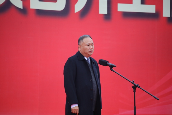 重慶機電職業技術大學校長石曉輝致辭。重慶機電職業技術大學供圖