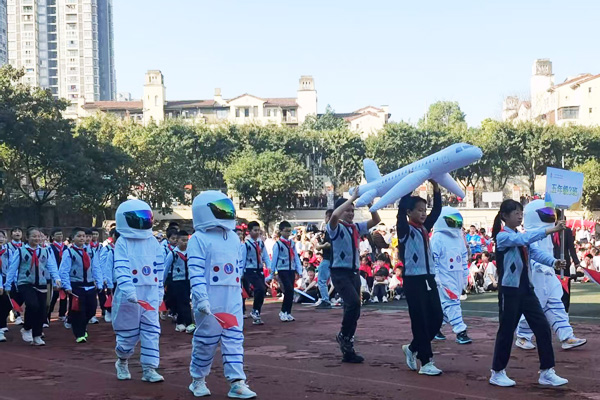 科技方陣。人和實驗學校供圖