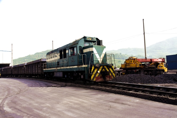 列車駛入三江物流基地。張靜攝