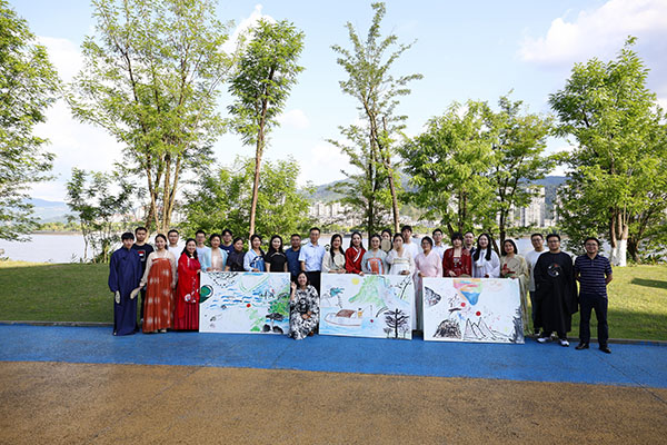 干警借助“帥鄉法韻”平臺組織開展傳統文化活動。開州區人民法院供圖