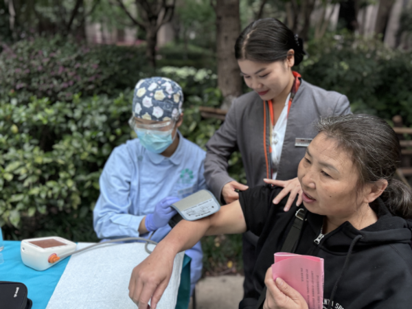 社區關愛行動。東原仁知服務供圖