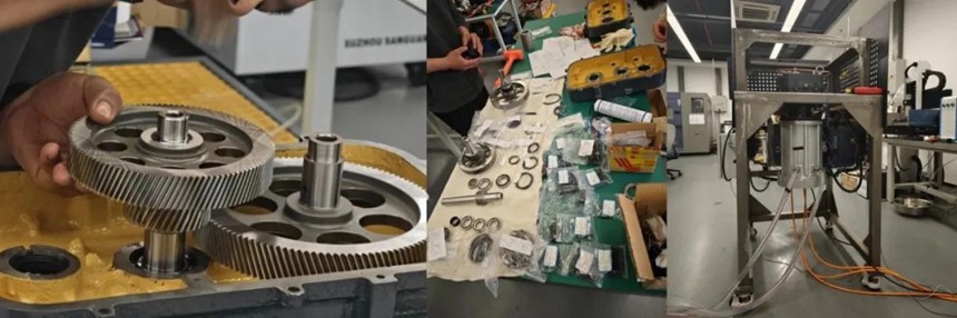 超高速機械齒輪增速器驗收現場。兩江協同創新區供圖