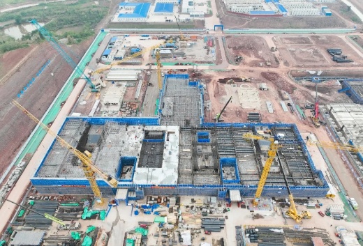 潼南戰新產業合作示范園區施工現場。重慶設計集團有限公司市政設計研究院供圖
