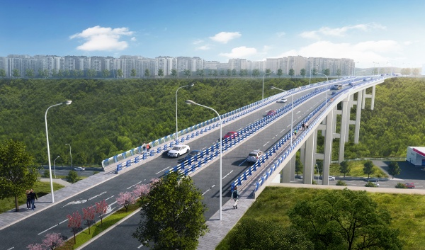 榮康路效果圖。渝北區住房城鄉建委供圖