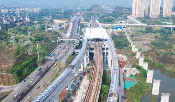 軌道交通6號線東站段。重慶交通開投集團軌道運營公司供圖