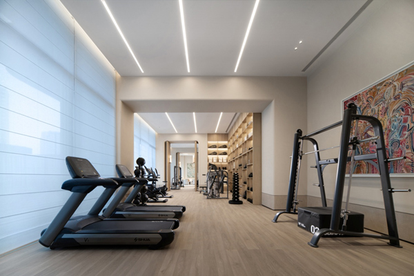 嘉和府架空層健身空間實拍圖。聯發重慶供圖
