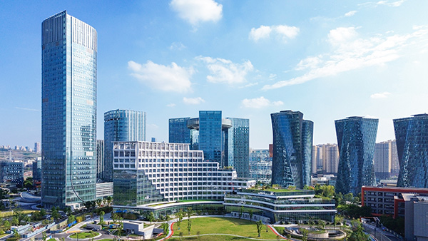 中冶建工承建仙桃數據谷酒店項目。中冶建工供圖