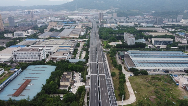 茶惠大道（一標段）可接內環直達重慶東站。中建三局橋梁事業部供圖