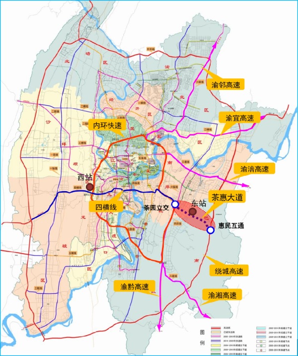 茶惠大道所處位置。中建三局橋梁事業部供圖
