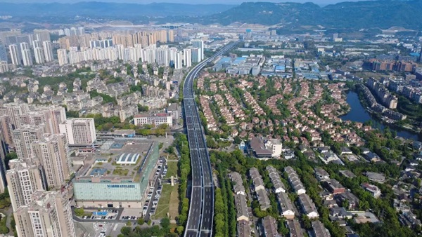 茶惠大道一期項目。重慶市設計院供圖