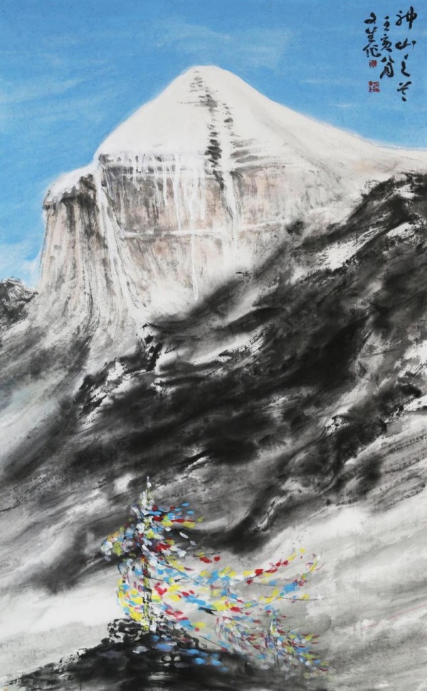 李文生作品《神山之首》。大足區融媒體中心供圖