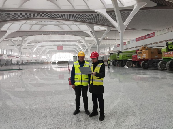 勘察現場。重慶移動供圖