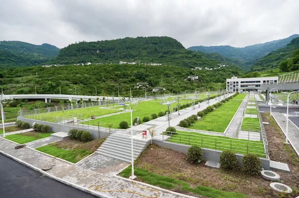 萬州江南（密溪溝）污水處理廠。萬州區住房城鄉建委供圖