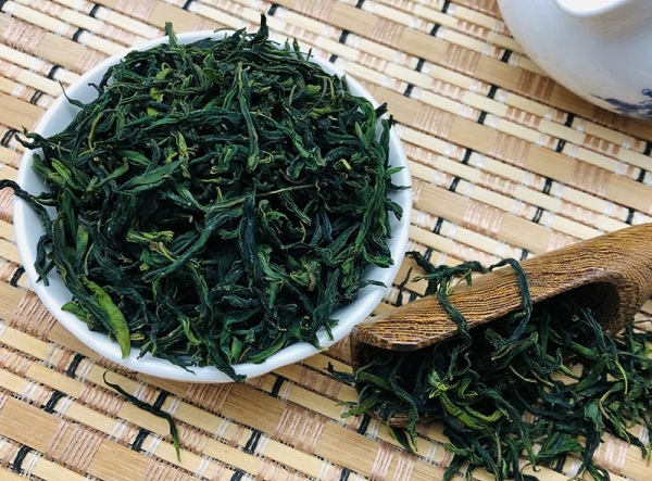 連翹葉做的綠茶。城口縣委宣傳部供圖