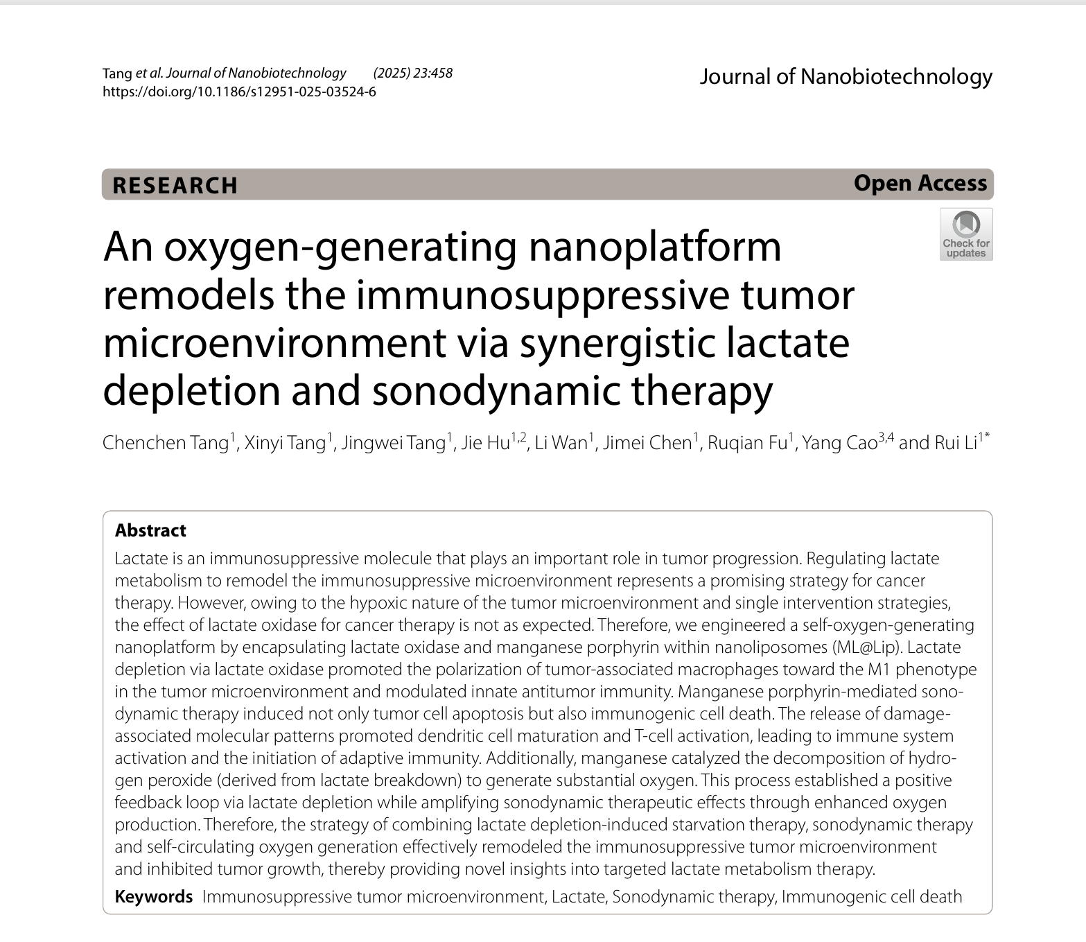 發表論文。重慶醫科大學附屬第三醫院（方大醫院）供圖