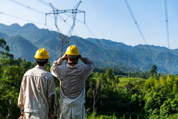 電力員工對電網設備進行巡檢。國網重慶永川供電公司供圖