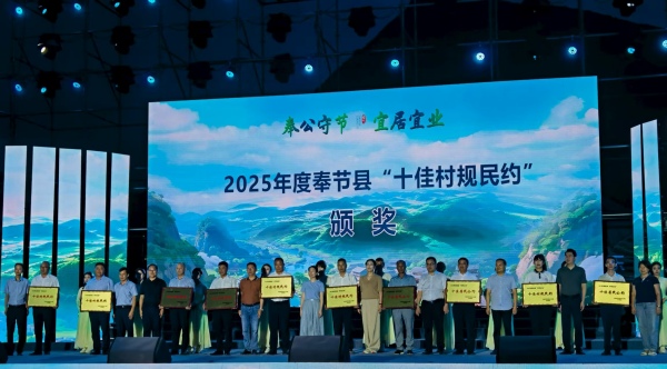 頒獎現場。奉節縣委社會工作部供圖