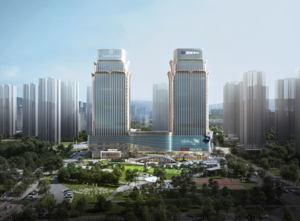 重慶潛能喜來登酒店（效果圖）。大渡口區招商投資局供圖