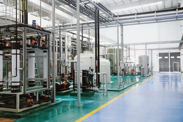 飛灰資源化項目現場。三峰環境集團供圖