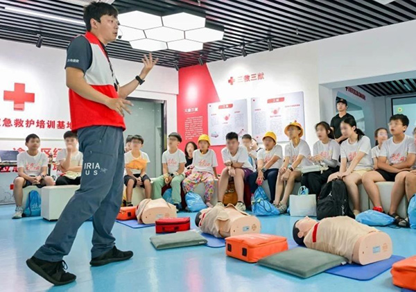 急救知識分享。招商積余重慶公司供圖