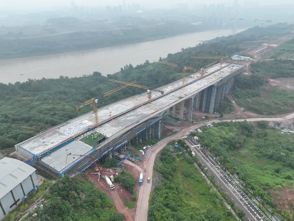 椿萱大道3號橋。中交二航局供圖