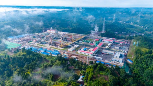 西南油氣田公司資陽天然氣凈化廠。西南油氣田供圖