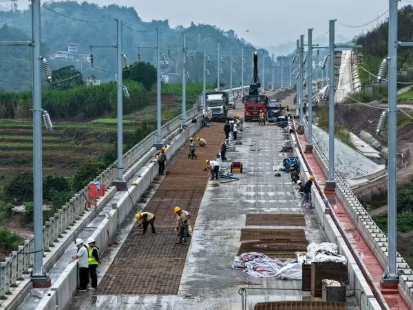 施工現場。劉先華攝