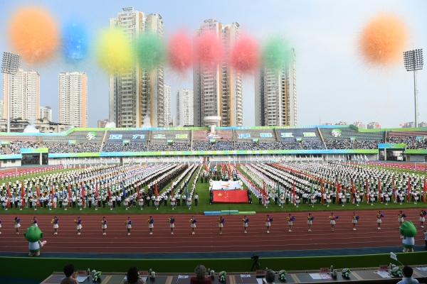 五運會開幕儀式。蘇盛宇攝