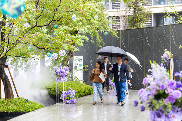 中建·光嶼一期交付現場。中建·光嶼供圖