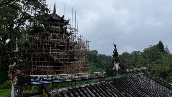 萬歲樓保護修繕工程正式啟動。大足區委宣傳部供圖