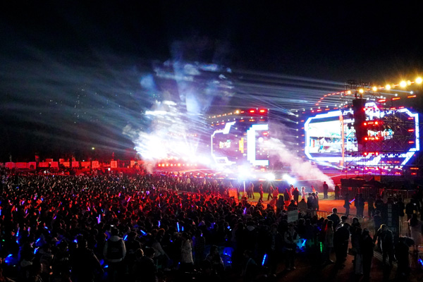 迎新晚會現場。學校供圖