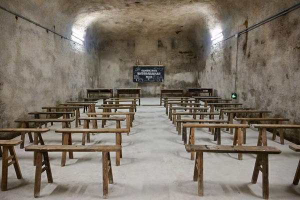 地下戰時課堂（該圖為修繕后）。主辦方供圖