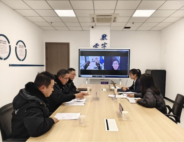 涪陵區司法局舉行交通運輸執法涉企行政復議跨省“云調解”。重慶市司法局供圖