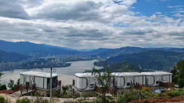 建行重慶市分行捐贈建設的民宿項目。建行重慶市分行供圖